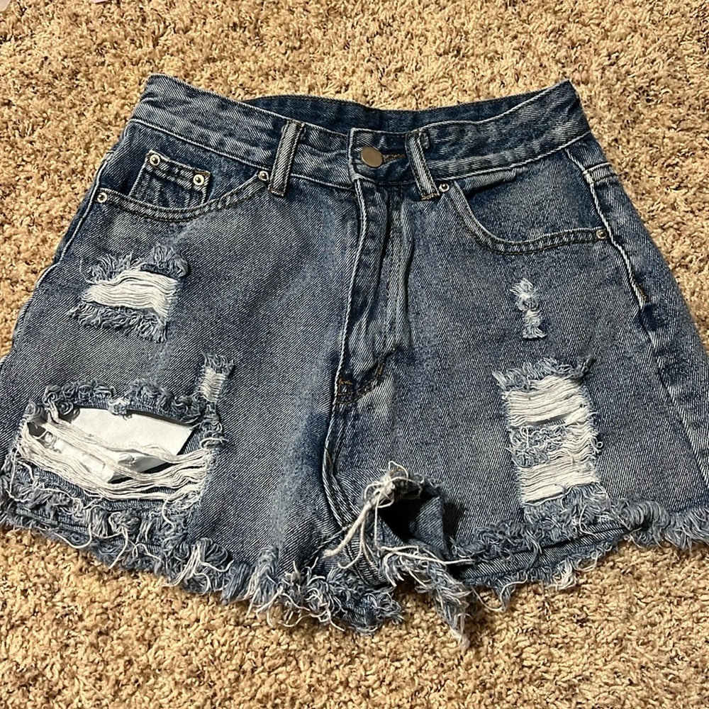 denim shorts